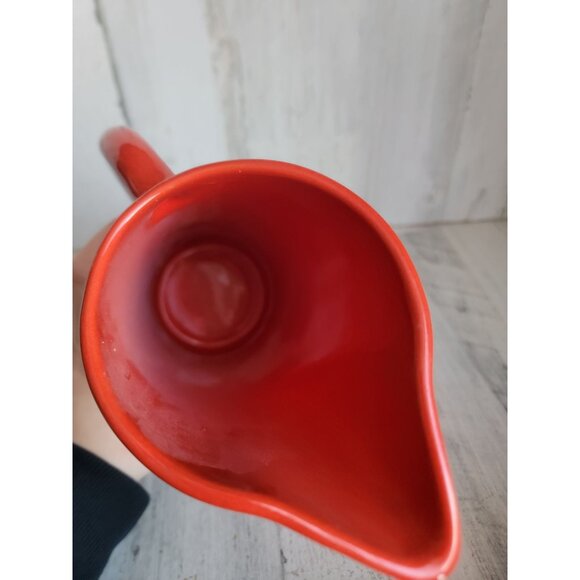 Vintage Waechtersbach Red xmas pitcher milk jug drink - Picture 5 of 6